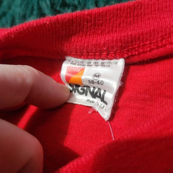 Vintage Dr Pepper “Our Second Century” Promo Tee 80s Signal Tag Red 18x23 - Picture 4 of 4